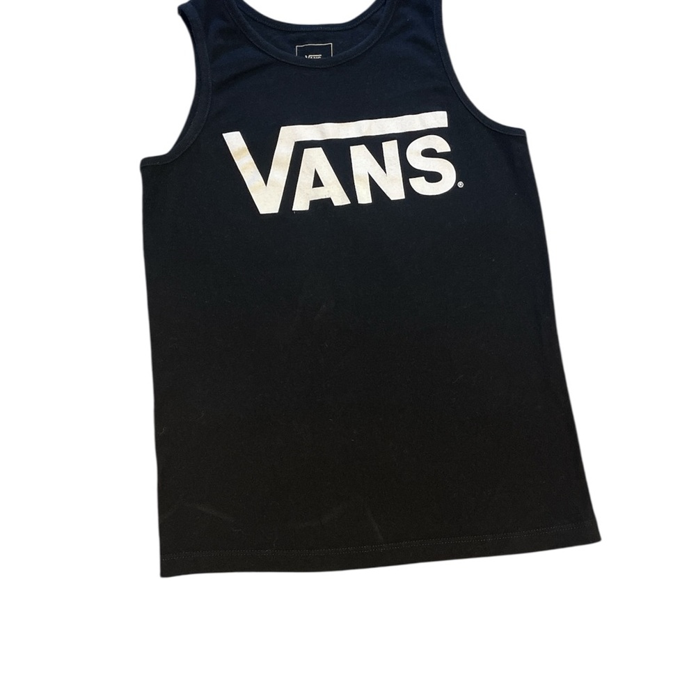 Vans Black and White Logo Tank Top